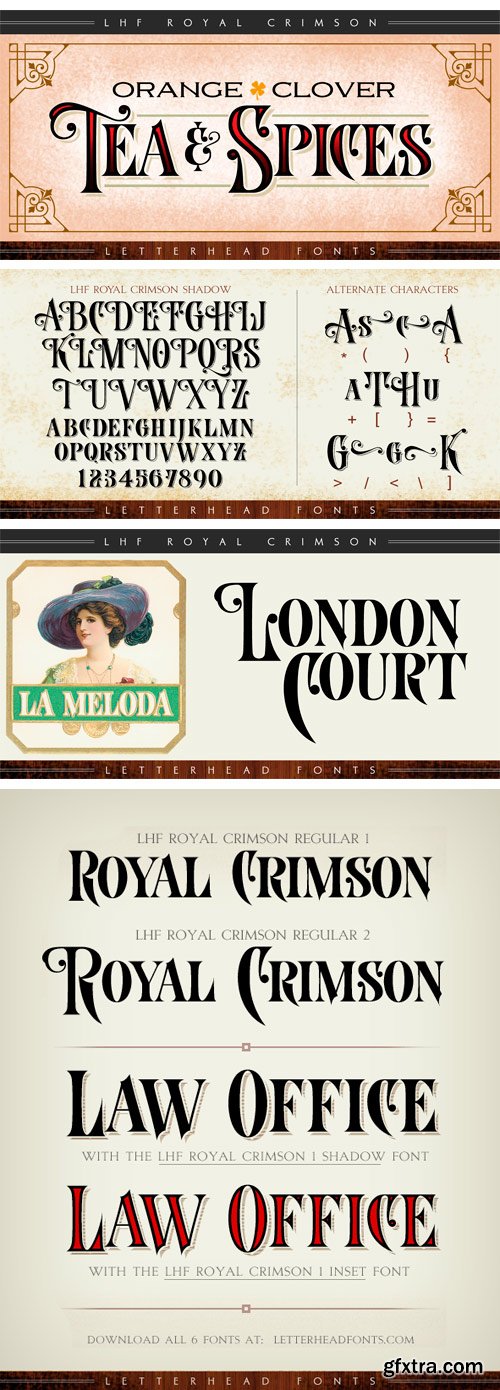 LHF Royal Crimson Font Family