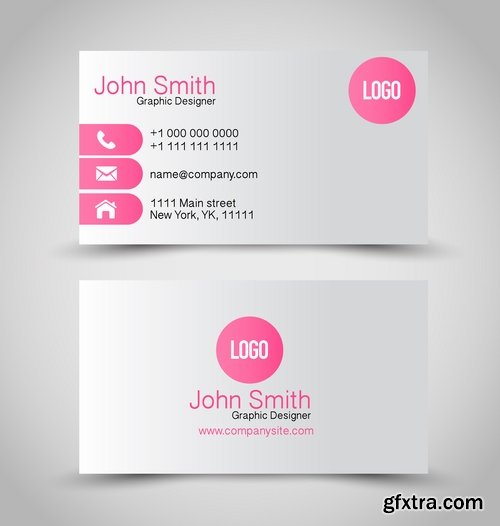 Collection of business cards templates #14-25 Eps