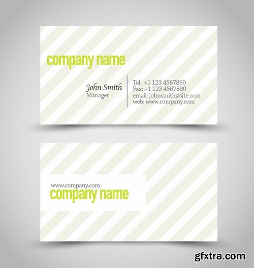 Collection of business cards templates #14-25 Eps