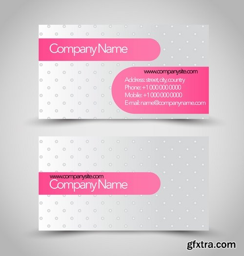 Collection of business cards templates #14-25 Eps