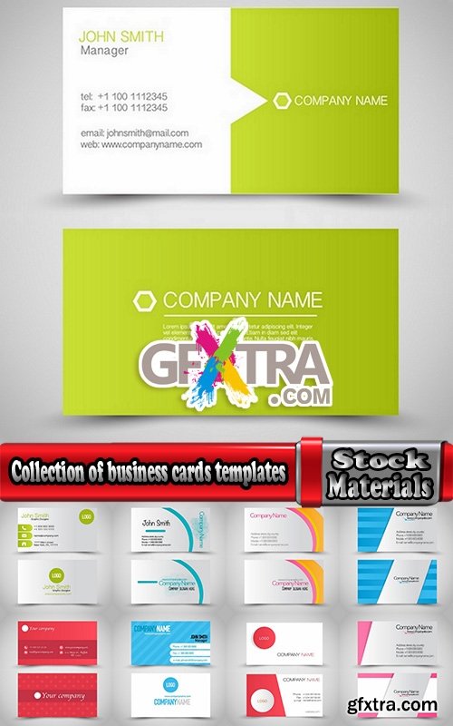 Collection of business cards templates #14-25 Eps