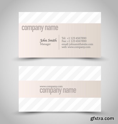 Collection of business cards templates #14-25 Eps