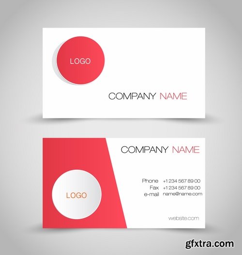 Collection of business cards templates #14-25 Eps