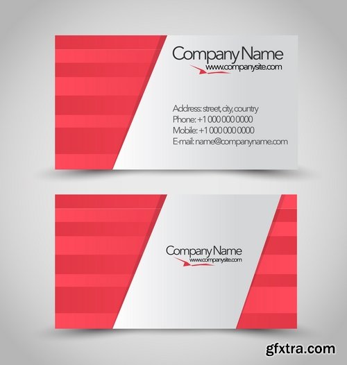 Collection of business cards templates #14-25 Eps