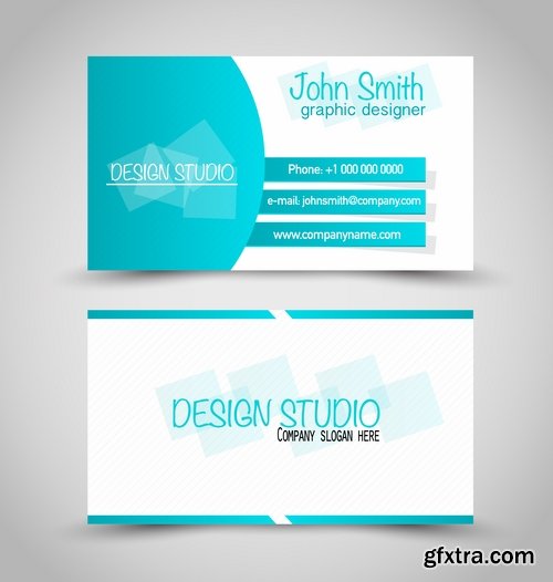 Collection of business cards templates #14-25 Eps