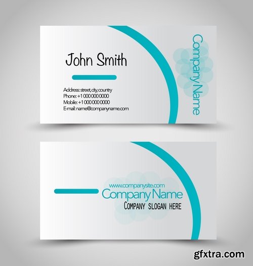 Collection of business cards templates #14-25 Eps