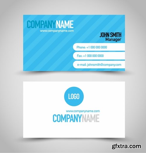 Collection of business cards templates #14-25 Eps