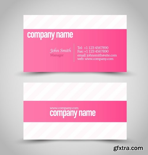 Collection of business cards templates #14-25 Eps