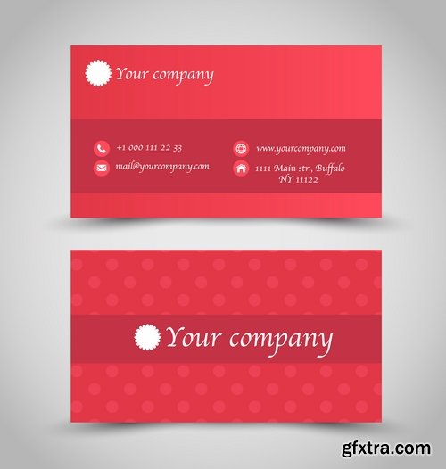 Collection of business cards templates #14-25 Eps