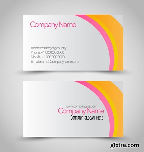 Collection of business cards templates #14-25 Eps