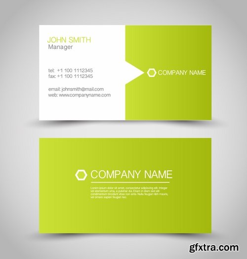 Collection of business cards templates #14-25 Eps