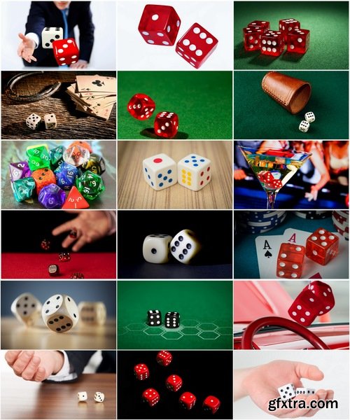 Collection of dice fortune gambling game winnings 25 HQ Jpeg