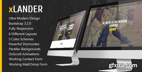 ThemeForest - xLander v1.0.2 - Startup Landing Page Bootstrap WP Theme - 10254806