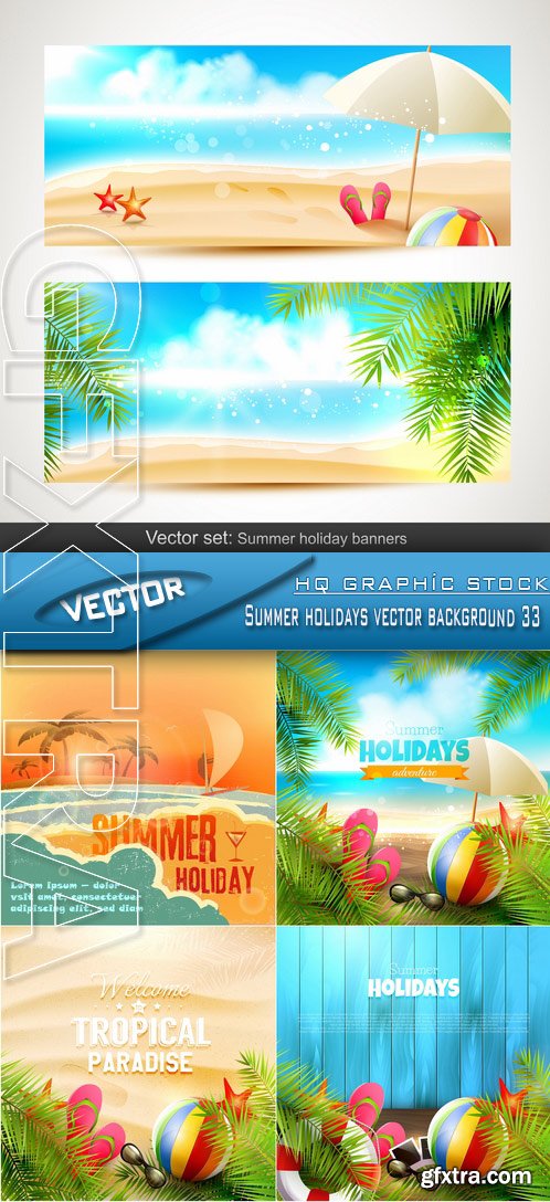 Stock Vector - Summer holidays vector background 33