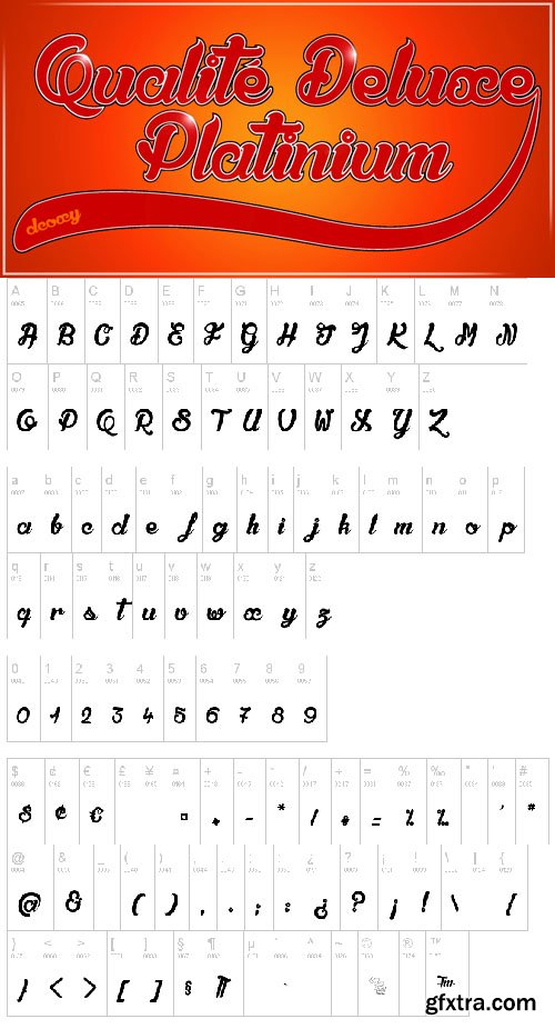 Qualite Deluxe Platinium Font