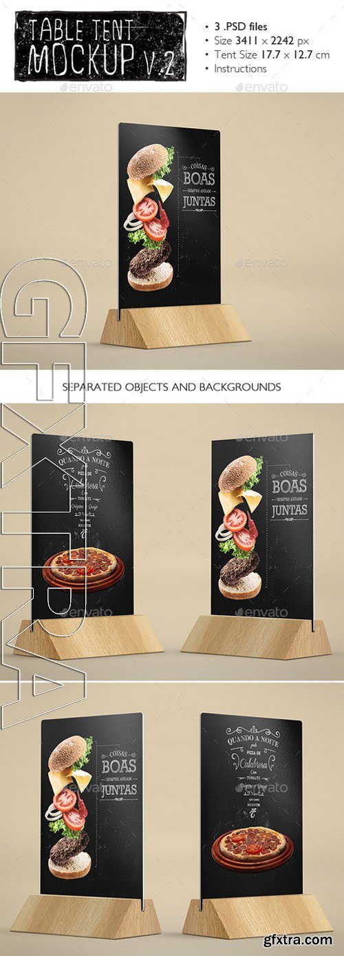 GraphicRiver - Table Tents Mockup v.2 11457416