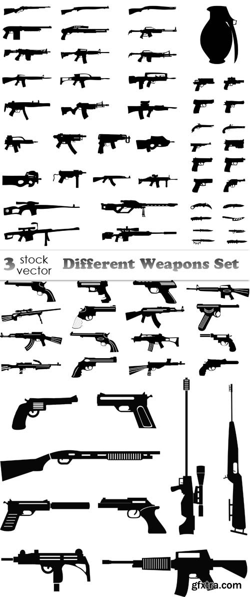 Vectors - Different Weapons Set