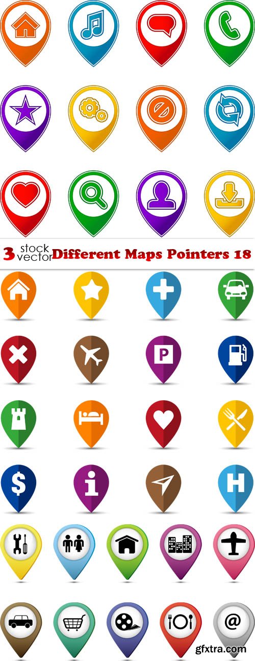 Vectors - Different Maps Pointers 18