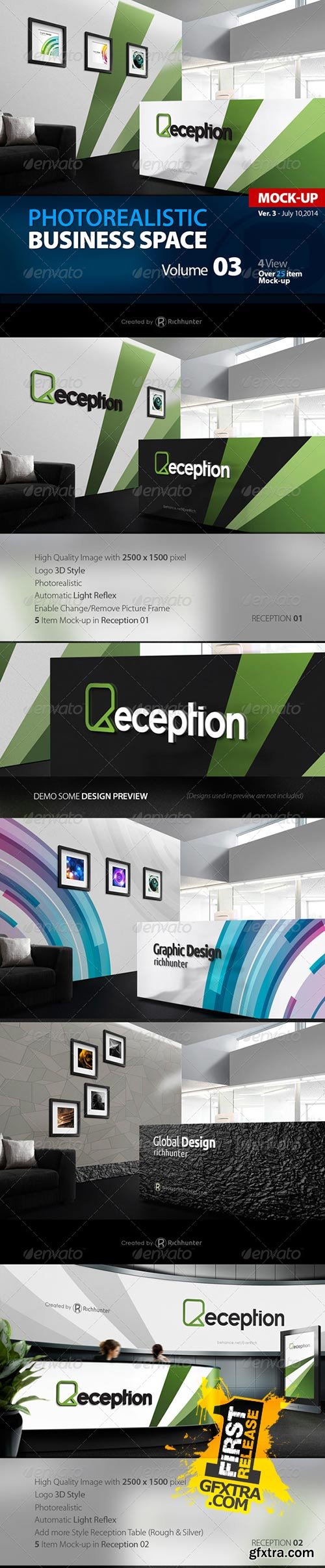 GraphicRiver - Mock-up Logo 3D Reception Vol.3 Richhunter 8225661