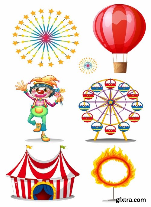 Collection of vector image clown circus celebration laughter smile 25 HQ Jpeg