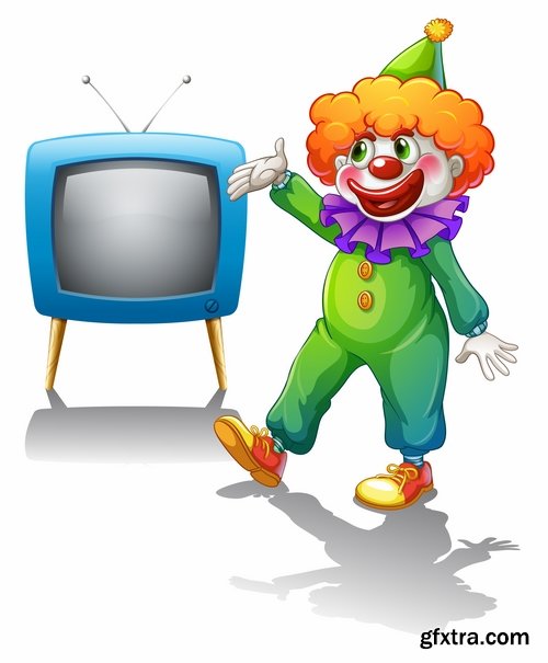 Collection of vector image clown circus celebration laughter smile 25 HQ Jpeg