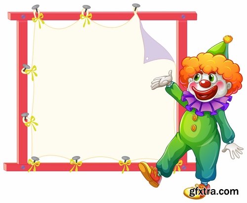 Collection of vector image clown circus celebration laughter smile 25 HQ Jpeg