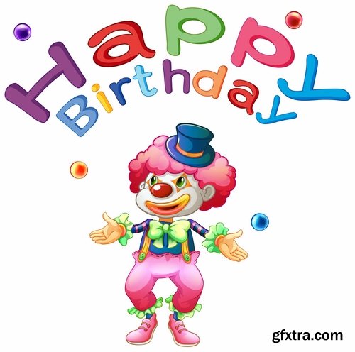 Collection of vector image clown circus celebration laughter smile 25 HQ Jpeg