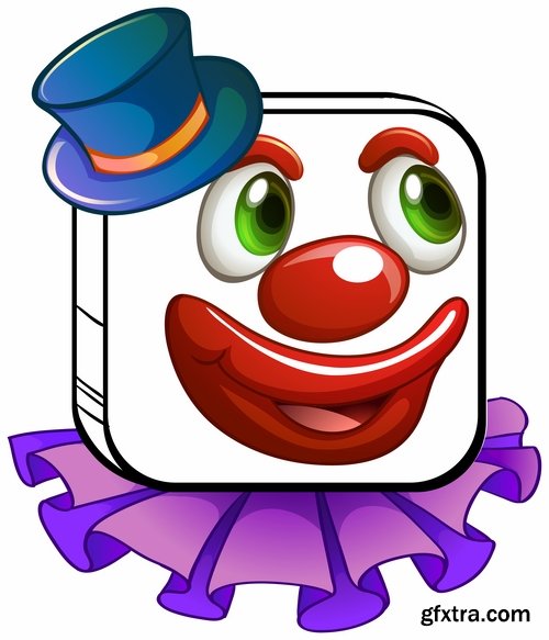 Collection of vector image clown circus celebration laughter smile 25 HQ Jpeg