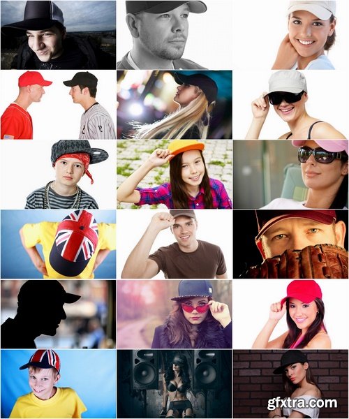 Collection of beautiful people in a baseball cap man woman child 25 HQ Jpeg