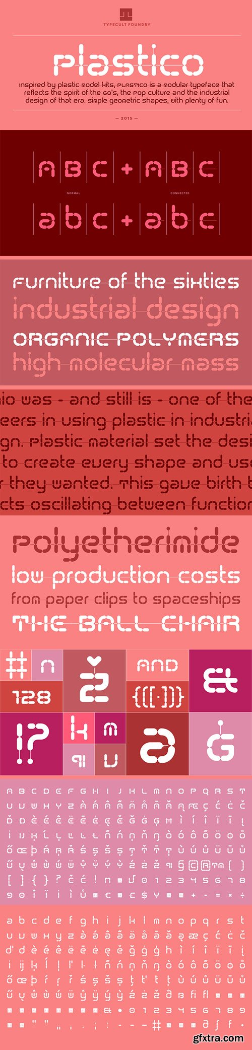 TCF Plastico - 60's Modular Typeface