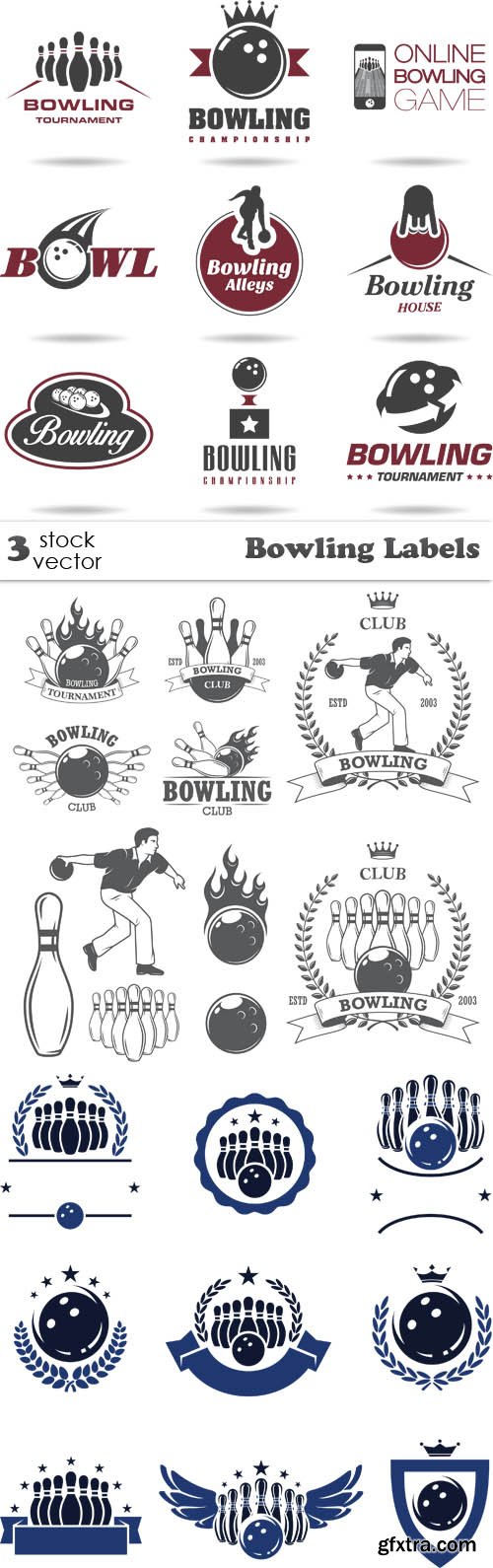 Vectors - Bowling Labels