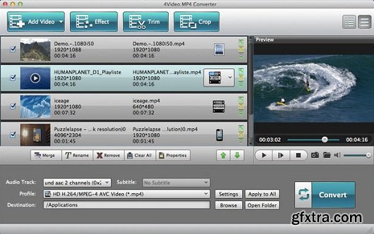 4Video MP4 Converter 5.0.71 (Mac OS X)