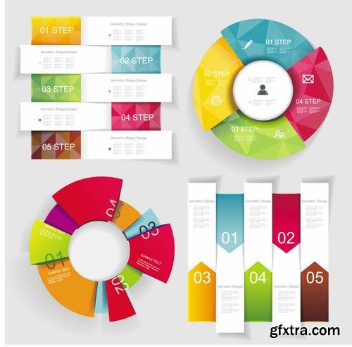 Stock Vector - Modern Design Elements Infographics Stickers and Banners, 60EPS