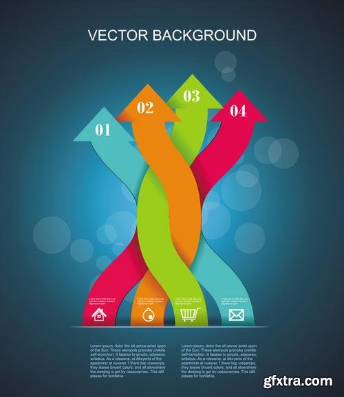 Stock Vector - Modern Design Elements Infographics Stickers and Banners, 60EPS