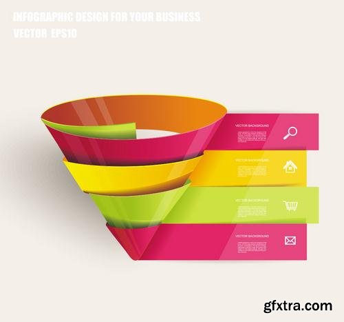 Stock Vector - Modern Design Elements Infographics Stickers and Banners, 60EPS