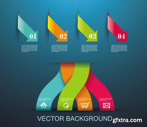 Stock Vector - Modern Design Elements Infographics Stickers and Banners, 60EPS