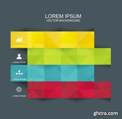 Stock Vector - Modern Design Elements Infographics Stickers and Banners, 60EPS