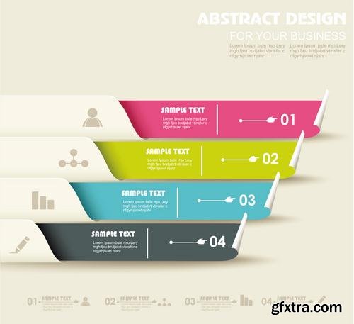 Stock Vector - Modern Design Elements Infographics Stickers and Banners, 60EPS