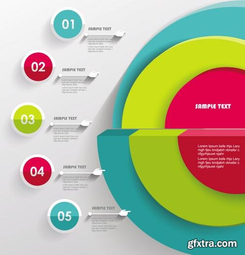 Stock Vector - Modern Design Elements Infographics Stickers and Banners, 60EPS