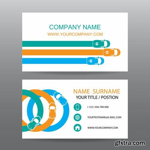 Stock Vector - Different Concepts Business Cards Set, 40EPS