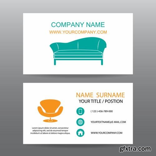 Stock Vector - Different Concepts Business Cards Set, 40EPS