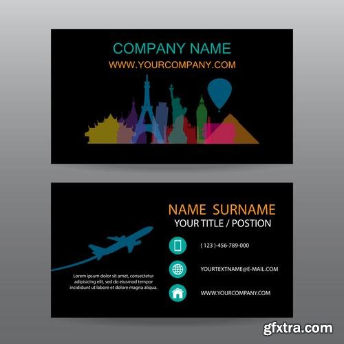 Stock Vector - Different Concepts Business Cards Set, 40EPS