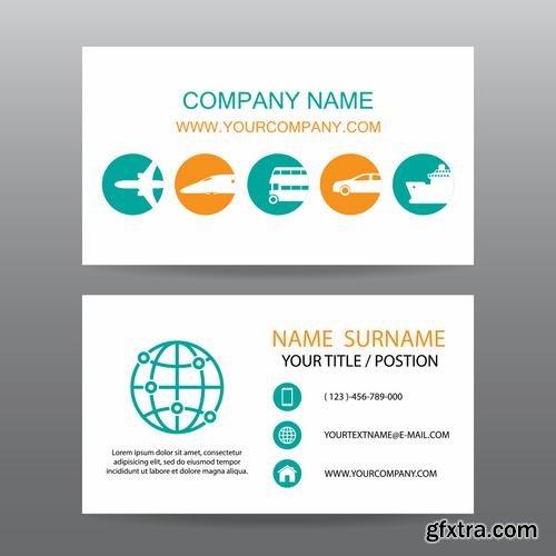 Stock Vector - Different Concepts Business Cards Set, 40EPS