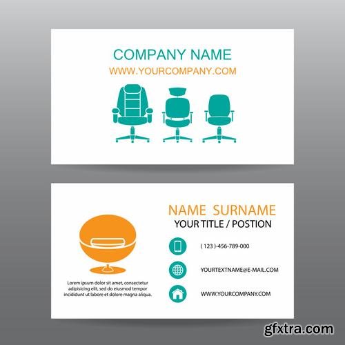 Stock Vector - Different Concepts Business Cards Set, 40EPS