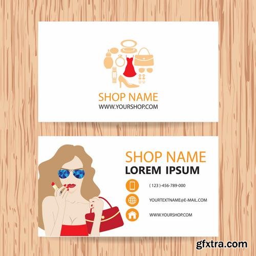 Stock Vector - Different Concepts Business Cards Set, 40EPS