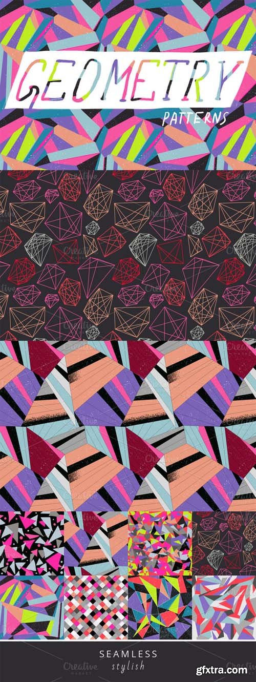 CM - Colorful geometric pattern set