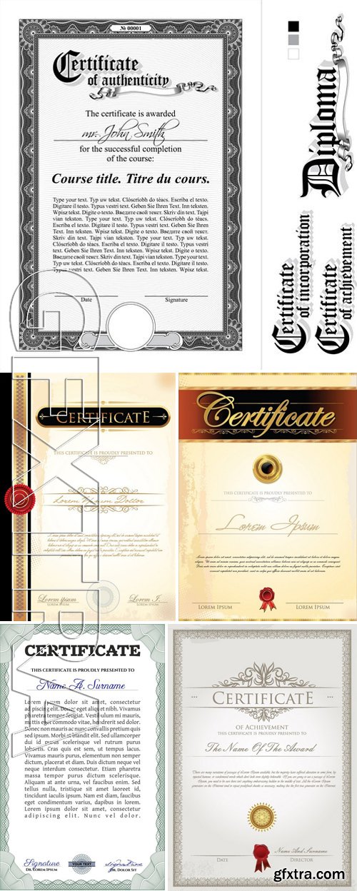 Stock Vectors - Certificate Template 21