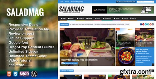 ThemeForest - SaladMag v1.7 - Responsive WordPress Magazine Theme - 7049401