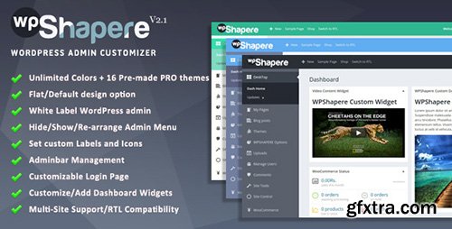 CodeCanyon - Wordpress Admin Theme - WPShapere v2.1.1 - 8183353