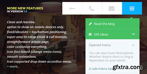 CodeCanyon - Touchy v1.5 - A WordPress mobile menu plugin - 6961708